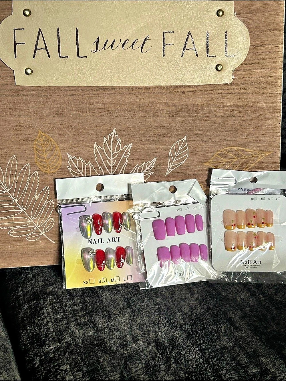 Nail Art Brand Press-On Nail Sets Pink & Red and Nude NWT 3 Sets